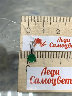 *Подвеска Изумруд цв Белое арт 3-230928-00-01-188 вес 0,64 - фото 183049