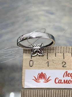 *Кольцо р.18,5 Турмалин цв Белое арт 1-208409-00-60-185 вес 2,22 г - фото 183069