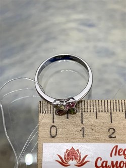 *Кольцо р.18,5 Турмалин цв Белое арт 1-208409-00-60-185 вес 2,22 г - фото 183070