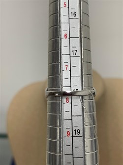 *Кольцо р.18 Турмалин цв Белое арт 1-208217-00-60-702 вес 2,35 г - фото 183087