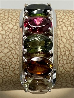 *Кольцо р.18 Турмалин цв Белое арт 1-208217-00-60-702 вес 2,35 г - фото 183088