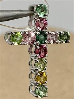 *Кулон Турмалин цв Белое арт 8-280391-00-60-419 вес 1,32 г - фото 183112 *Кулон Турмалин цв Белое арт 8-280391-00-60-419 вес 1,32 г - фото 183112