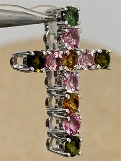 *Кулон Турмалин цв Белое арт 8-280391-00-60-396 вес 1,38 г - фото 183118 *Кулон Турмалин цв Белое арт 8-280391-00-60-396 вес 1,38 г - фото 183118