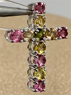 *Кулон Турмалин цв Белое арт 8-280391-00-60-402 вес 1,31 г - фото 183134 *Кулон Турмалин цв Белое арт 8-280391-00-60-402 вес 1,31 г - фото 183134