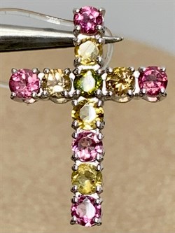 *Кулон Турмалин цв Белое арт 8-280391-00-60-402 вес 1,31 г - фото 183135 *Кулон Турмалин цв Белое арт 8-280391-00-60-402 вес 1,31 г - фото 183135