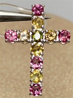 *Кулон Турмалин цв Белое арт 8-280391-00-60-402 вес 1,31 г - фото 183136 *Кулон Турмалин цв Белое арт 8-280391-00-60-402 вес 1,31 г - фото 183136