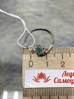 *Кольцо р. 18 Изумруд арт. 3987002361-7-819 вес 1,00 г - фото 183436 *Кольцо р. 18 Изумруд арт. 3987002361-7-819 вес 1,00 г - фото 183436