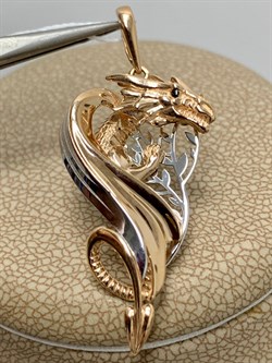 *Подвеска Таинственный дракон цв Красное арт. 03-3219-00-000-1111-74-173 вес 3,62 г - фото 183678