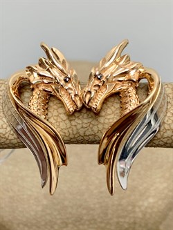 *Серьги Таинственный дракон цв Красное арт. 02-4686-00-000-1111-74-583 вес 4,32 г - фото 183686 *Серьги Таинственный дракон цв Красное арт. 02-4686-00-000-1111-74-583 вес 4,32 г - фото 183686