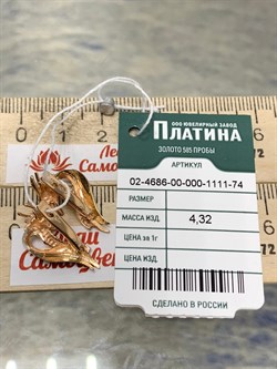 *Серьги Таинственный дракон цв Красное арт. 02-4686-00-000-1111-74-583 вес 4,32 г - фото 183695 *Серьги Таинственный дракон цв Красное арт. 02-4686-00-000-1111-74-583 вес 4,32 г - фото 183695