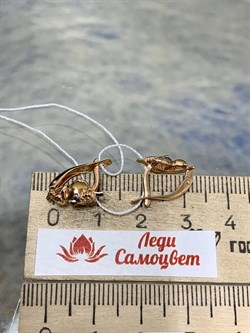 *Серьги Коалы Эмаль цв Красное арт. 02-4041-00-000-1110-25-491 вес 2,31 г - фото 183903 *Серьги Коалы Эмаль цв Красное арт. 02-4041-00-000-1110-25-491 вес 2,31 г - фото 183903