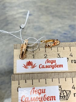 *Серьги Жирафы Эмаль цв Красное арт. 02-4034-00-000-1110-25-340 вес 1,55 г - фото 183911 *Серьги Жирафы Эмаль цв Красное арт. 02-4034-00-000-1110-25-340 вес 1,55 г - фото 183911