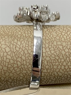 *Кольцо р.17 Одуванчик Белый Бр цв Белое арт 1-208483-00-00-610 вес 2,85 г - фото 184007