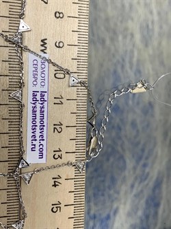 *Колье р.40-45 Белый Бр цв Белое арт. 6-260387-00-00-443 (вес 5,49 г) - фото 184033 *Колье р.40-45 Белый Бр цв Белое арт. 6-260387-00-00-443 (вес 5,49 г) - фото 184033