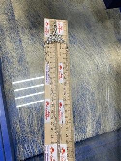 *Колье р.45 Белый Бр цв Белое арт 6-276-467 (вес 17,93 г) - фото 184056