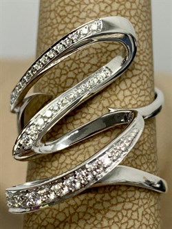 *Кольцо р.17 Белый Бр цв Белое арт. 1-107-037-961 (вес 5,76 г) - фото 184070 *Кольцо р.17 Белый Бр цв Белое арт. 1-107-037-961 (вес 5,76 г) - фото 184070