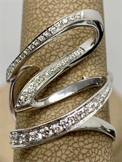 *Кольцо р.17 Белый Бр цв Белое арт. 1-107-037-961 (вес 5,76 г) - фото 184073 *Кольцо р.17 Белый Бр цв Белое арт. 1-107-037-961 (вес 5,76 г) - фото 184073