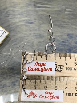 *Серьги Белый Бр цв Белое арт. 2-107-037-412 (вес 5,69 г) - фото 184086 *Серьги Белый Бр цв Белое арт. 2-107-037-412 (вес 5,69 г) - фото 184086