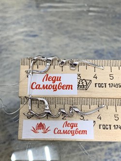 *Серьги Белый Бр цв Белое арт. 2-107-037-412 (вес 5,69 г) - фото 184087 *Серьги Белый Бр цв Белое арт. 2-107-037-412 (вес 5,69 г) - фото 184087