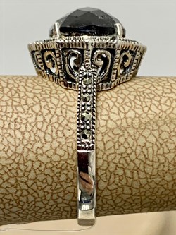 *Кольцо р.19 Марказит Корунд Коричневый Сапфир арт. M101226-593 вес 4,56 г - фото 184420 *Кольцо р.19 Марказит Корунд Коричневый Сапфир арт. M101226-593 вес 4,56 г - фото 184420