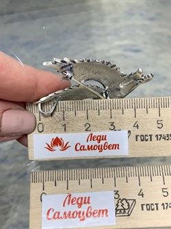 *Брошь-кулон Сова Марказит арт. HB0577-771 вес 14,93 г - фото 184460