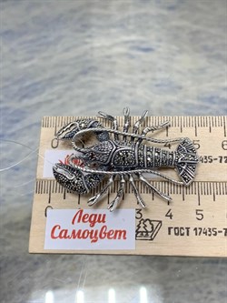 *Брошь-Кулон Рак Марказит арт. Р 0677-920 вес 13,76 г - фото 184467 *Брошь-Кулон Рак Марказит арт. Р 0677-920 вес 13,76 г - фото 184467