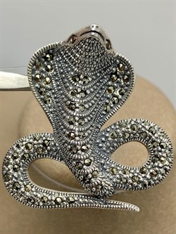 *Брошь-Кулон Марказит Кобра арт. Р 039-024 вес 15,02 г - фото 184499 *Брошь-Кулон Марказит Кобра арт. Р 039-024 вес 15,02 г - фото 184499