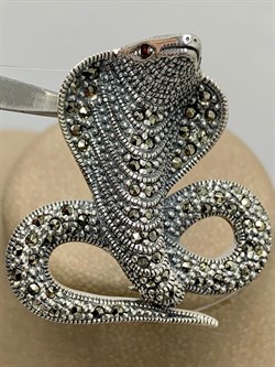 *Брошь-Кулон Марказит Кобра арт. Р 039-024 вес 15,02 г - фото 184500 *Брошь-Кулон Марказит Кобра арт. Р 039-024 вес 15,02 г - фото 184500