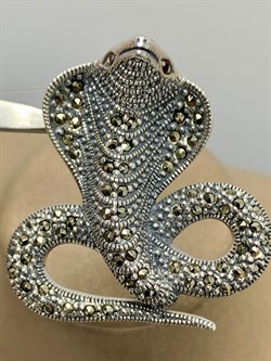 *Брошь-Кулон Марказит Кобра арт. Р 039-024 вес 15,02 г - фото 184501 *Брошь-Кулон Марказит Кобра арт. Р 039-024 вес 15,02 г - фото 184501