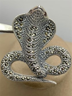 *Брошь-Кулон Марказит Кобра арт. Р 039-024 вес 15,02 г - фото 184502 *Брошь-Кулон Марказит Кобра арт. Р 039-024 вес 15,02 г - фото 184502