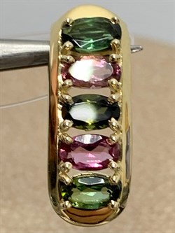 *Подвеска Микс Турмалин цв Лимонное арт. 3-307293-00-60-003 вес 1,93 г - фото 184602