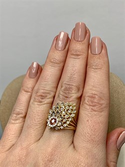 *Кольцо р.18 Оранжевый Сапфир цв Лимонное арт. 1-107-616-56-815 вес 5,38 г - фото 184854 *Кольцо р.18 Оранжевый Сапфир цв Лимонное арт. 1-107-616-56-815 вес 5,38 г - фото 184854