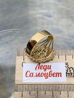 *Кольцо р.18 Оранжевый Сапфир цв Лимонное арт. 1-107-616-56-815 вес 5,38 г - фото 184855 *Кольцо р.18 Оранжевый Сапфир цв Лимонное арт. 1-107-616-56-815 вес 5,38 г - фото 184855