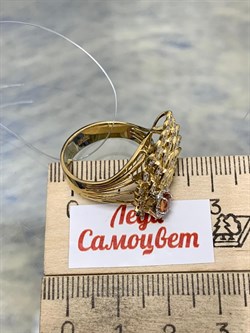 *Кольцо р.18 Оранжевый Сапфир цв Лимонное арт. 1-107-616-56-815 вес 5,38 г - фото 184857 *Кольцо р.18 Оранжевый Сапфир цв Лимонное арт. 1-107-616-56-815 вес 5,38 г - фото 184857
