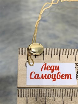 *Колье р.45-50 Спессартин цв Лимонное арт 6-360357-00-56-416 вес 2,88 г - фото 184868