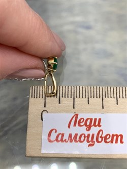 *Подвеска Изумруд цв Лимонное арт. 3-928-01-271 вес 0,61 г - фото 184948 *Подвеска Изумруд цв Лимонное арт. 3-928-01-271 вес 0,61 г - фото 184948