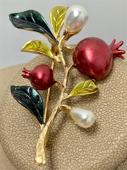 Брошь Ветвь Гранатовая арт. 88280 - фото 185004 Брошь Ветвь Гранатовая арт. 88280 - фото 185004