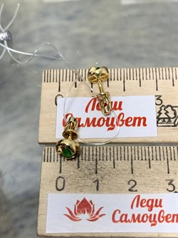 *Пусеты Изумруд цв Лимонное арт 2-104-275-01-036 (вес 2,27 г) - фото 185039 *Пусеты Изумруд цв Лимонное арт 2-104-275-01-036 (вес 2,27 г) - фото 185039