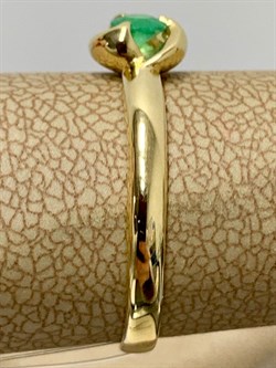 *Кольцо р.18,5 Изумруд цв Лимонное арт 1-104-739-01-815 (вес 1,96 г) - фото 185046