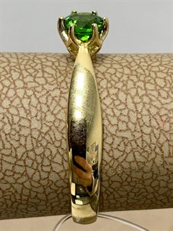 *Кольцо р.19 Хромдиопсид цв Лимонное арт 1-307254-00-37-984 (вес 2,08 г) - фото 185119