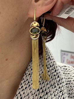 *Серьги Зеленый Турмалин цв Лимонное арт. 2-107-701-18-692 вес 10,15 г - фото 185159 *Серьги Зеленый Турмалин цв Лимонное арт. 2-107-701-18-692 вес 10,15 г - фото 185159