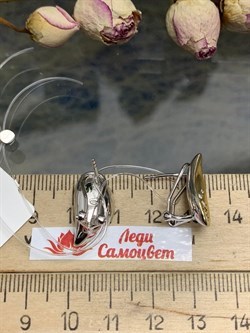 *Серьги Белый Фианит арт. E09221з-341 Вес 6,31 г - фото 185264 *Серьги Белый Фианит арт. E09221з-341 Вес 6,31 г - фото 185264