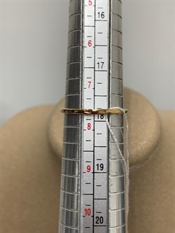 *Кольцо р.18 Розовый Топаз цв Красное арт. 10330239-686 вес 2,09 г - фото 185432