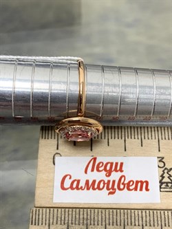 *Кольцо р.18 Розовый Топаз цв Красное арт. 10330086-709 вес 2,26 г - фото 185442 *Кольцо р.18 Розовый Топаз цв Красное арт. 10330086-709 вес 2,26 г - фото 185442