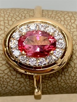 *Кольцо р.18 Розовый Топаз цв Красное арт. 10330086-709 вес 2,26 г - фото 185445 *Кольцо р.18 Розовый Топаз цв Красное арт. 10330086-709 вес 2,26 г - фото 185445