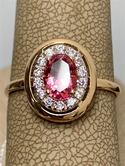 *Кольцо р.18 Розовый Топаз цв Красное арт. 10330086-709 вес 2,26 г - фото 185447 *Кольцо р.18 Розовый Топаз цв Красное арт. 10330086-709 вес 2,26 г - фото 185447