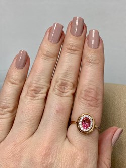 *Кольцо р.18 Розовый Топаз цв Красное арт. 10330086-709 вес 2,26 г - фото 185448 *Кольцо р.18 Розовый Топаз цв Красное арт. 10330086-709 вес 2,26 г - фото 185448