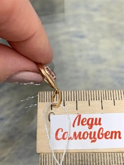 *Подвеска Розовый Топаз цв Красное арт. 30330086-736 вес 1,54 г - фото 185463 *Подвеска Розовый Топаз цв Красное арт. 30330086-736 вес 1,54 г - фото 185463