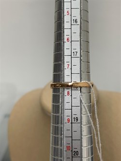 *Кольцо р.18 Розовый Топаз цв Красное арт. 10310097-728 вес 2,25 г - фото 185468