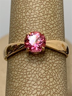 *Кольцо р.18 Розовый Топаз цв Красное арт. 10310097-728 вес 2,25 г - фото 185472